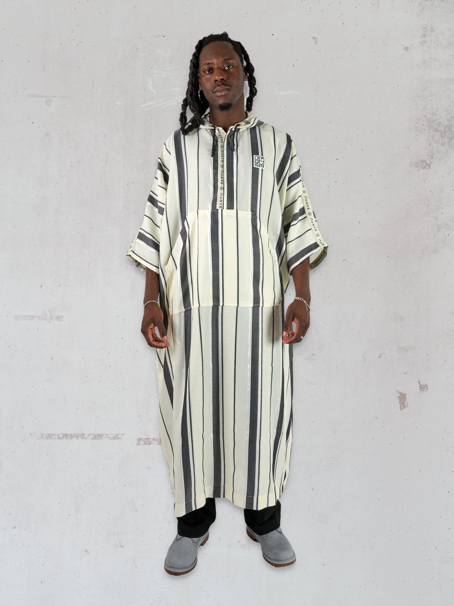 Munyé Origins Djellaba Grey Stripe