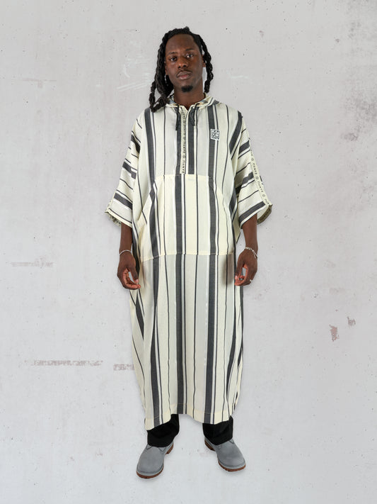 Munyé Origins Djellaba Grey Stripe
