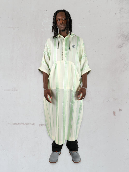 Munyé Origins Djellaba Green Stripe
