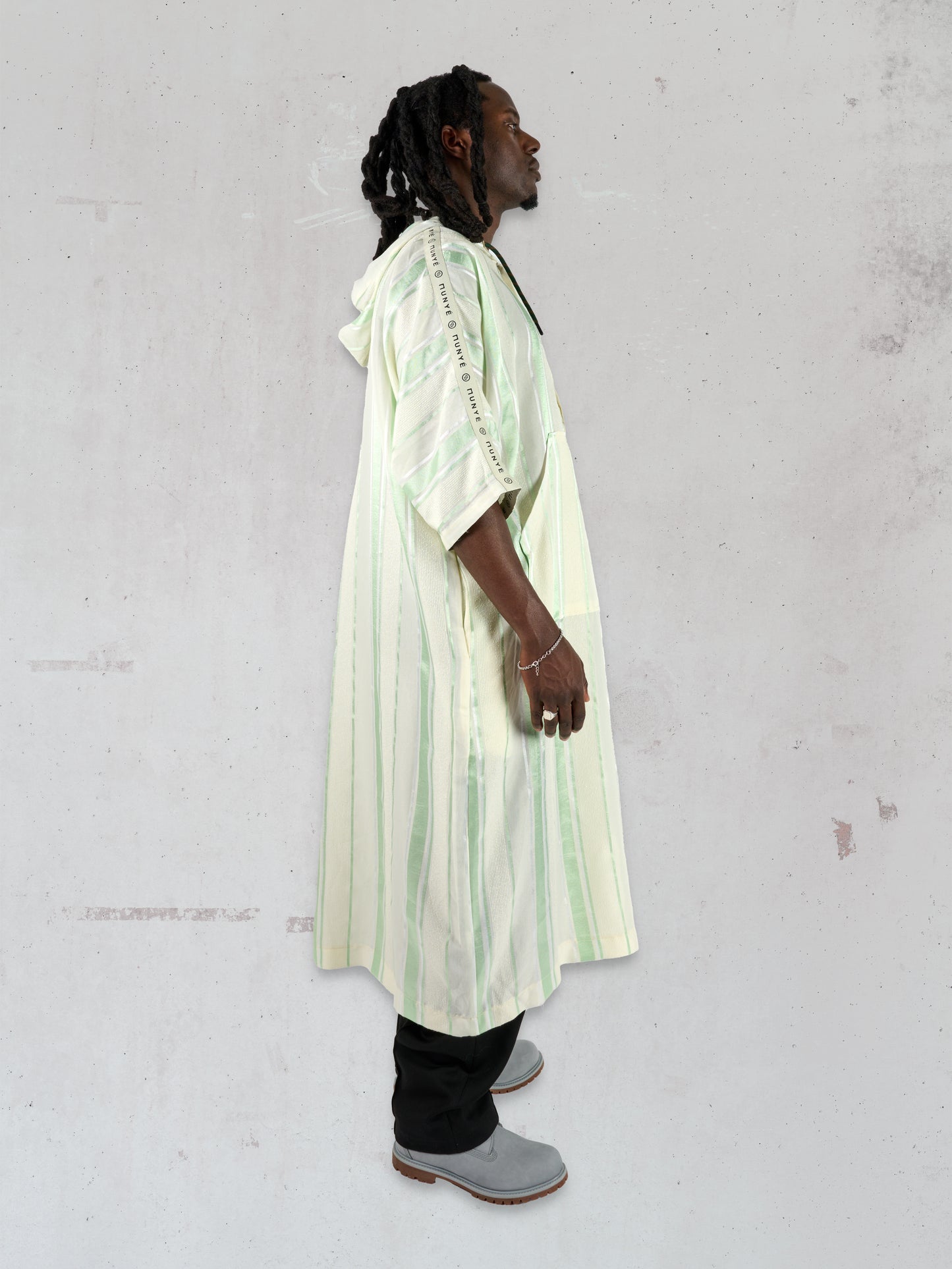 Munyé Origins Djellaba Green Stripe